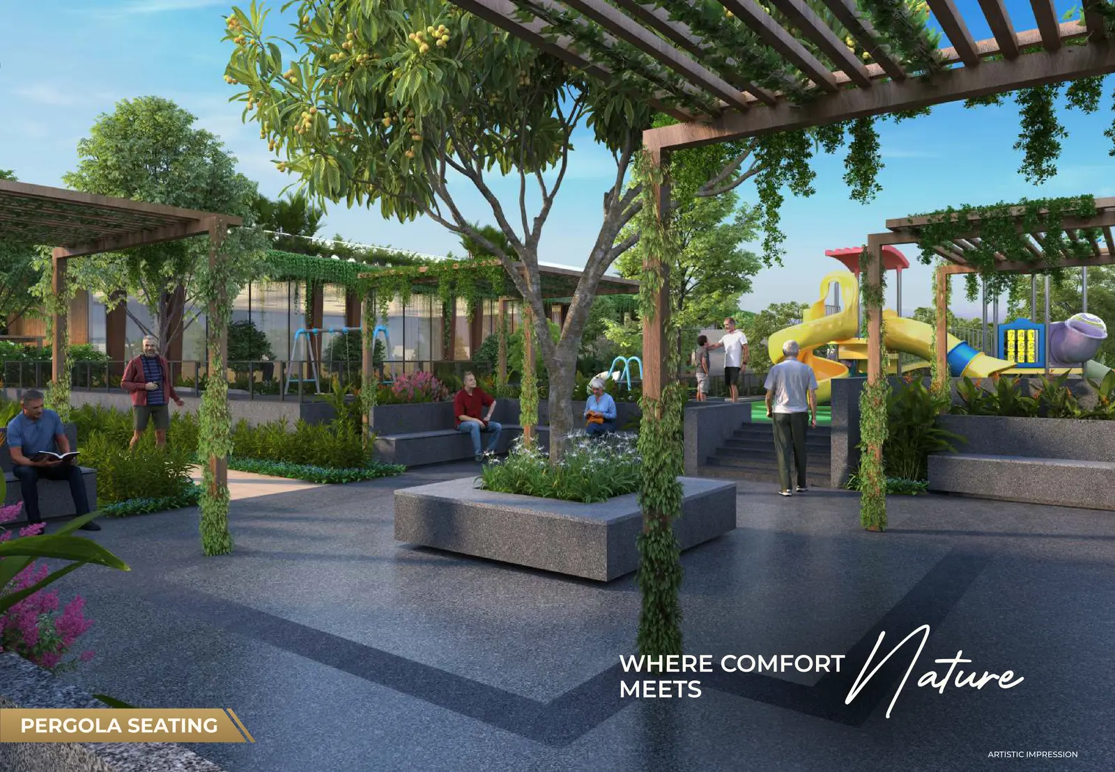 Pergola seating