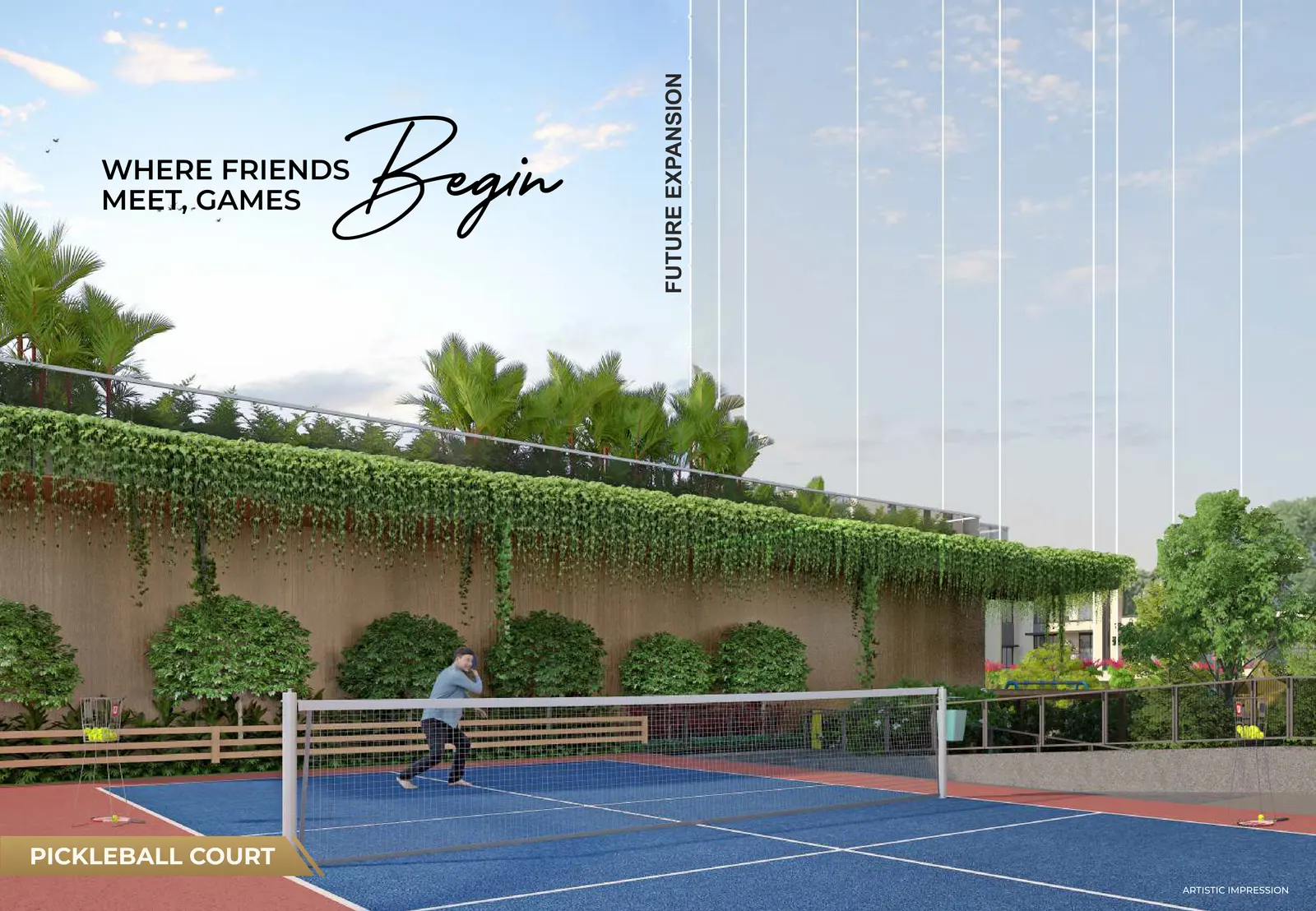 Pickleball court